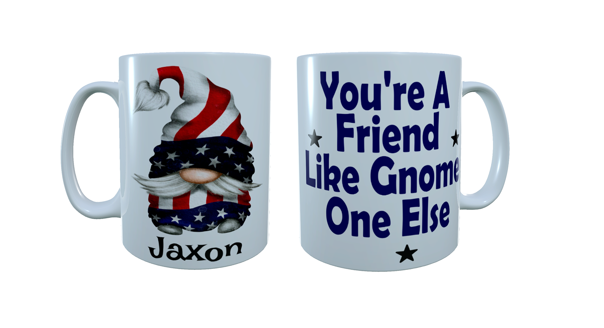 Patriotic Gnome Ceramic Mug, American Gnome, Gonk Coffee Mug